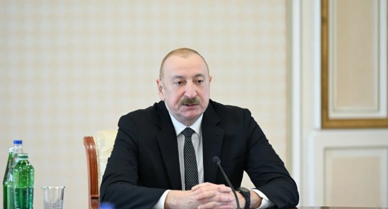 Prezident: Zəngəzur dəhlizində avtomobil yolunun 90 %-i, dəmir yolunun 70 %-i tamamlanıb