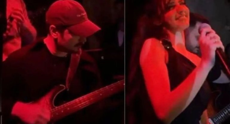 Sevgilisi üçün səhnəyə çıxaraq gitara ifa ETDİ