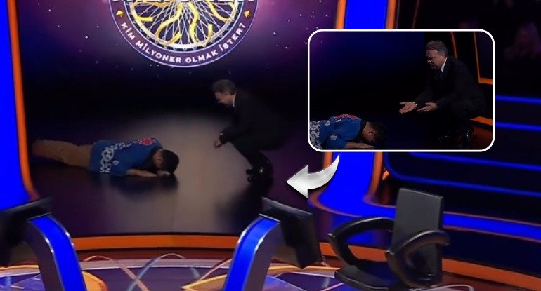 Yapon iştirakçıdan qeyri-adi jest: studiyada yerə uzandı - VİDEO