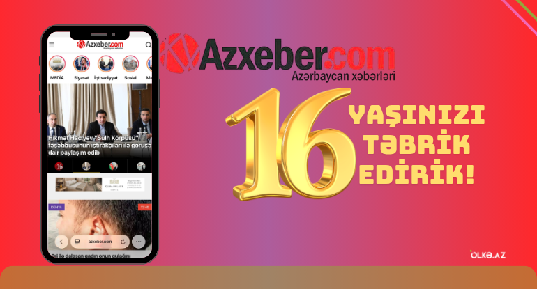 Azxeber.com 16 yaşını qeyd edir