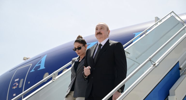 Azərbaycan Prezidenti İlham Əliyev Türkiyəyə işgüzar səfər edib - FOTO