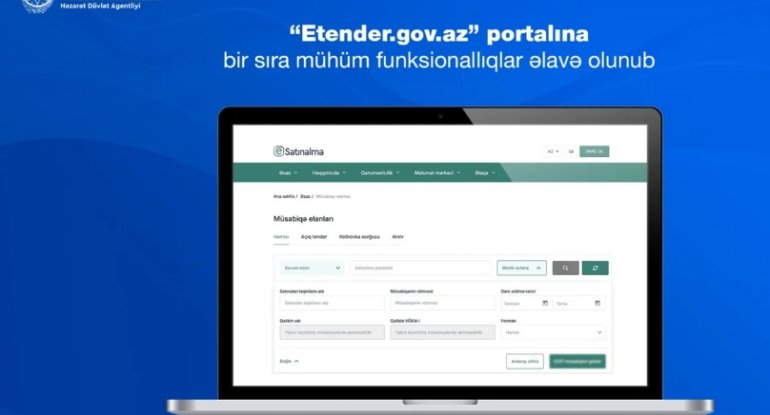 Dövlət satınalmaları portalında mühüm yeniliklər olub&nbsp;