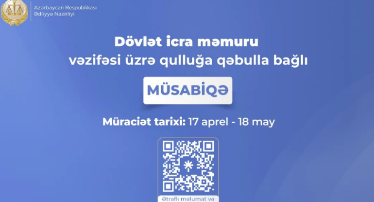 Dövlət icra məmuru olmaq istəyənlərin nəzərinə