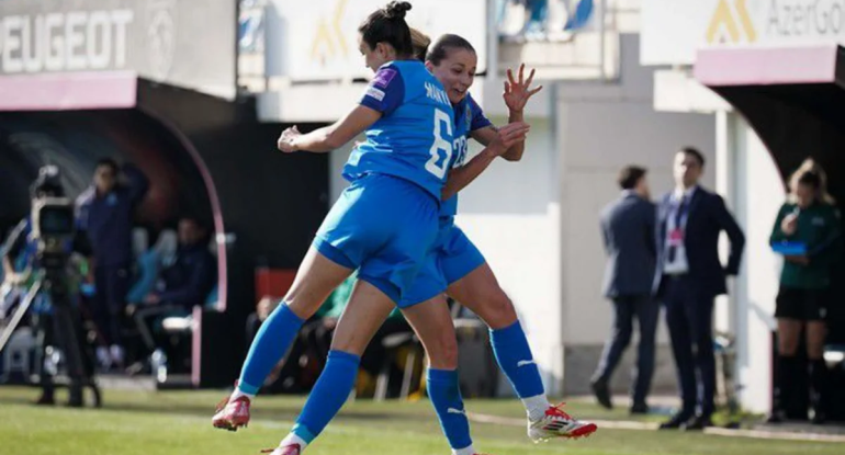 Qadın futbolçulardan ibarət Azərbaycan millisi qələbə qazanıb