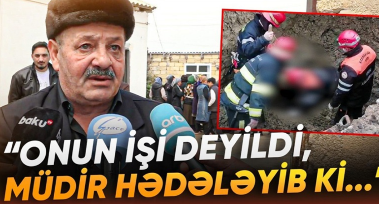 Ölən işçinin qardaşı özündən çıxdı: "Siz necə insanlarsınız?!" - VİDEO