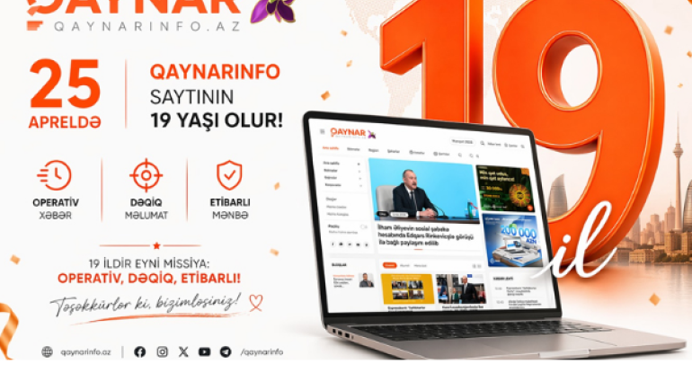 Qaynarinfo.az 19 yaşında!
