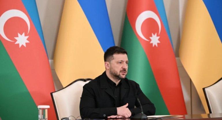 Zelenski Ukraynaya yardıma görə İlham Əliyevə təşəkkür edib