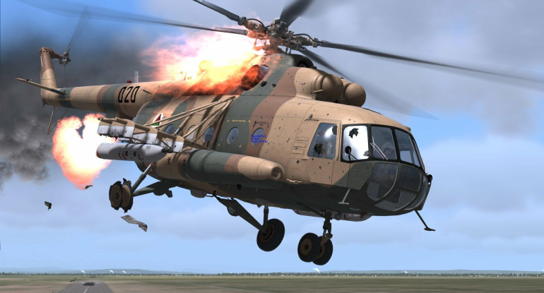 Afrikada Rusiya hərbi helikopteri vurulub