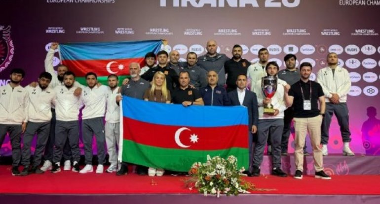 Sərbəst güləş üzrə Azərbaycan millisi altıncı dəfə Avropa çempionu olub