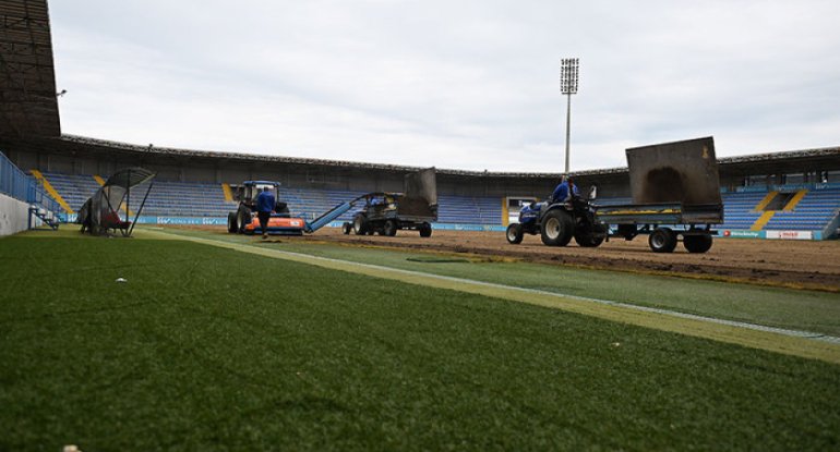 Mərdəkanda yerləşən stadion yenilənir