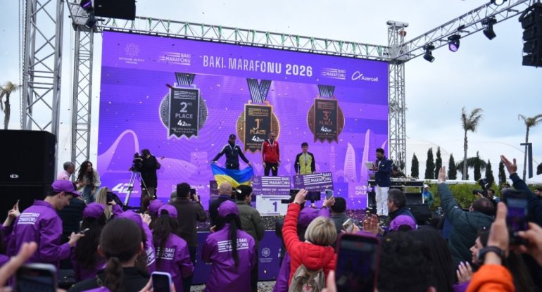 &ldquo;Bakı Marafonu 2026&rdquo;da mükafatlandırma mərasimi olub