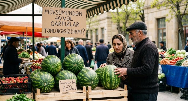 Mövsümünə hələ var, amma qarpızlar artıq satışdadır - səbəb nədir?