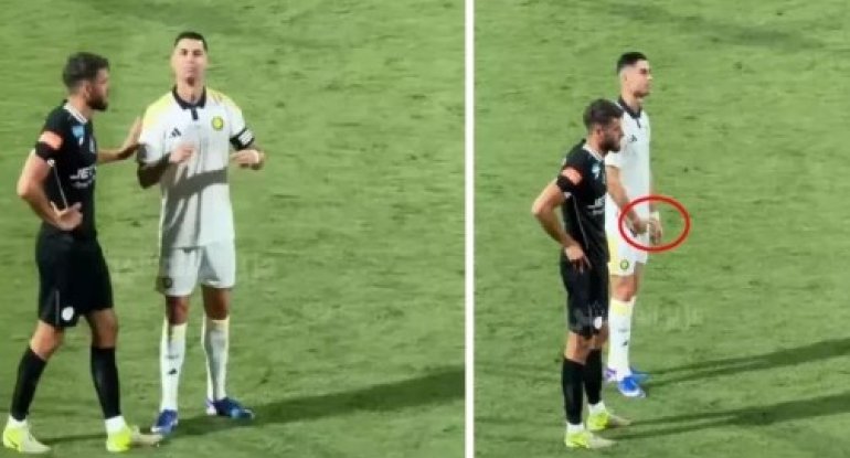 Ronaldodan "Messi" şüarlarına təhqir kimi reaksiya&nbsp;