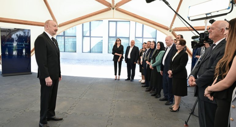 Prezident: Şükürbəyli kəndi tamamilə yenidən qurulub