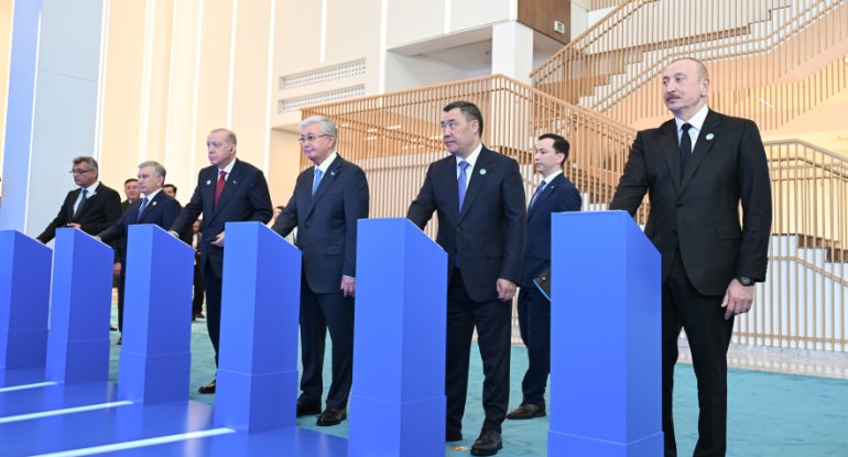 İlham Əliyev Türk Sivilizasiyası Mərkəzinin təməlqoyma mərasimində iştirak edib