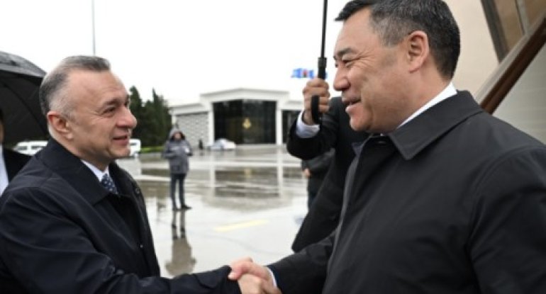 Qırğızıstan Prezidenti Sadır Japarov Azərbaycana səfərə gəlib