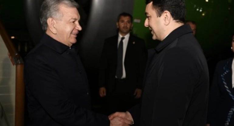 Özbəkistan Prezidenti Şavkat Mirziyoyev Azərbaycana səfərə gəlib