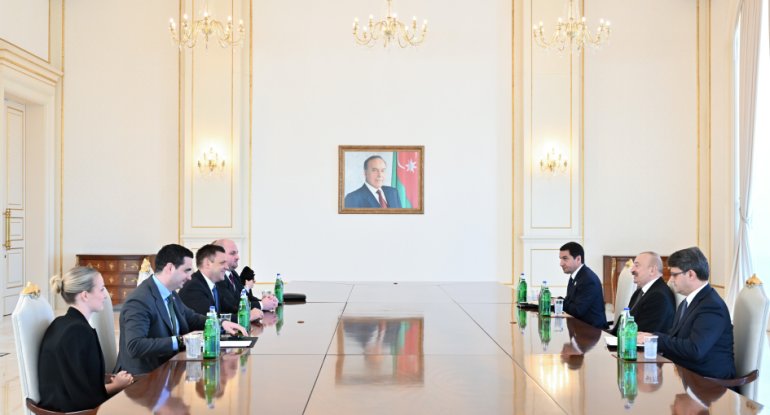 Prezident İlham Əliyev Slovakiya Baş nazirinin müavinini qəbul edib - FOTO