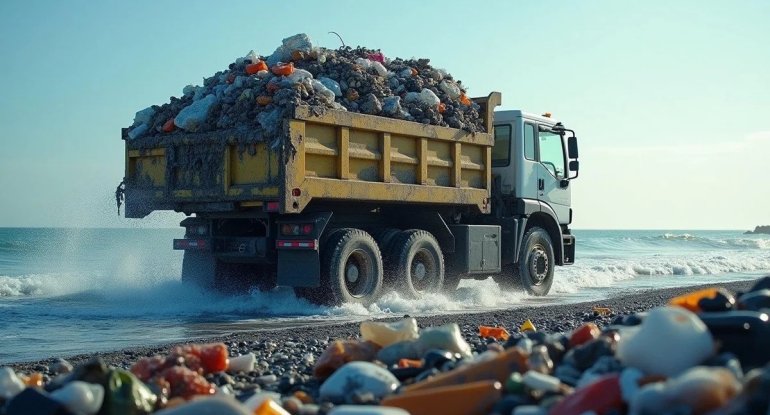 BMT rəsmisi: "Hər gün 2 milyondan çox yük maşını okeana zibil atır"
