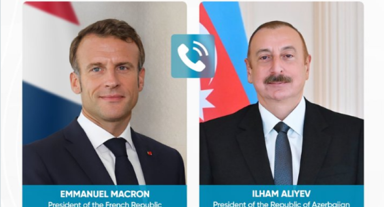 Emmanuel Makron İlham Əliyevə zəng vurub