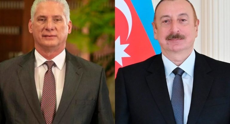 Kuba dövlət başçısı İlham Əliyevi təbrik edib