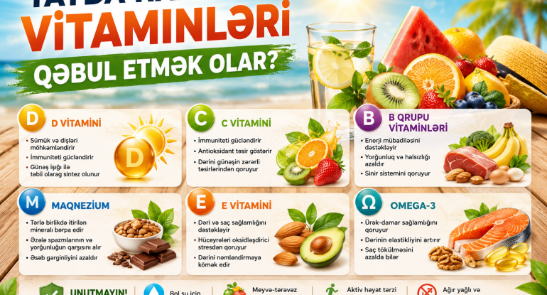 Yayda hansı vitaminləri qəbul etmək olar?
