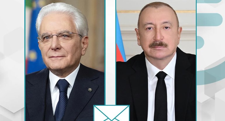 Sercio Mattarella İlham Əliyevə təbrik məktubu göndərdi
