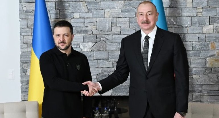 Zelenski humanitar yardıma görə İlham Əliyevə təşəkkür edib