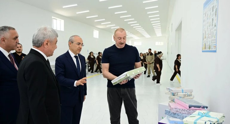 Xocalıda "Qarabağ Tekstil Evi" MMC istifadəyə verilib