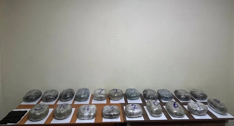 İrandan Azərbaycana 20 kiloqram narkotik keçirilməsinin qarşısı alınıb