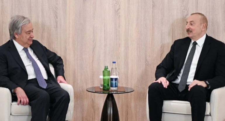 BMT-nin Baş katibi İlham Əliyevi təbrik edib