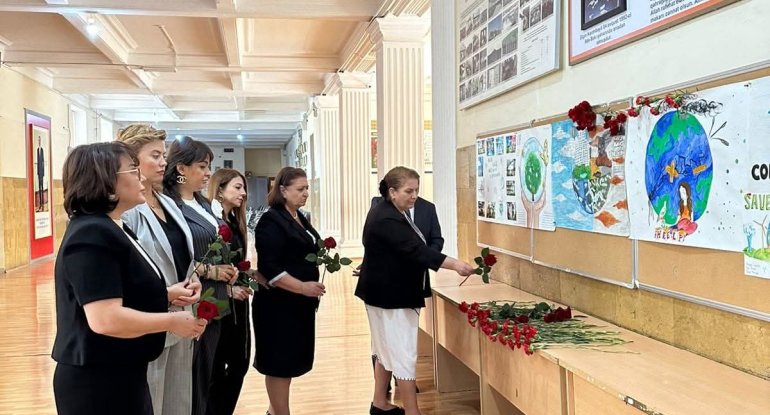 Şəhid Elçin Kərimbəylinin xatirəsi yad edilib - Foto