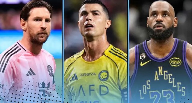 Dünyanın ən çox qazanan 10 idmançısı açıqlanıb: Ronaldo yenidən zirvədədir