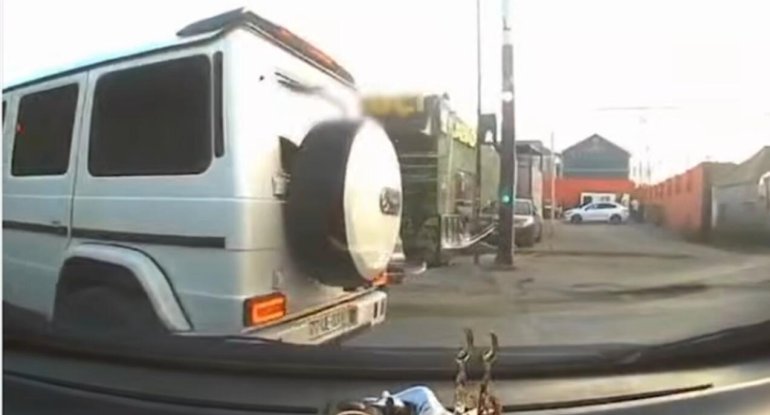 “Galendewagen”lə insident törədən sürücüyə cəza verildi