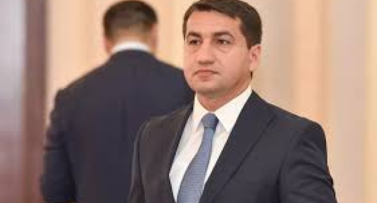 Hikmət Hacıyev Trans-Xəzər Forumunda Azərbaycanın Avrasiyanın nəqliyyat əlaqəsindəki rolundan bəhs edib - FOTO