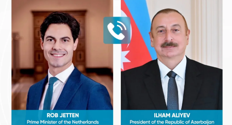 İlham Əliyev Niderlandın Baş naziri ilə danışdı