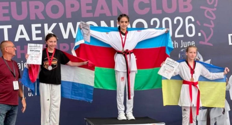 11 yaşlı idmançı Avropa çempionu oldu - FOTO