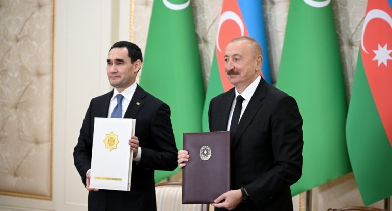 İlham Əliyev&nbsp;Qurbanqulu Berdiməhəmmədova təşəkkür etdi
