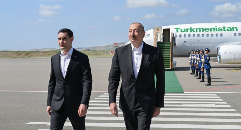 Türkmənistan Prezidenti Füzulidə səfərdədir