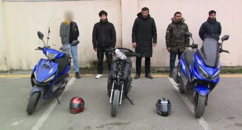 Moped oğruları tutuldu