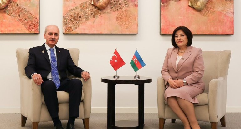 Sahibə Qafarova və Numan Kurtulmuş görüşdü