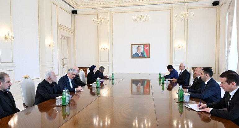 İlham Əliyev Məhəmməd Baqir Qalibafı qəbul etdi