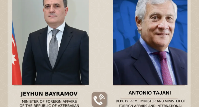 Azərbaycan və İtaliya XİN başçıları telefonla danışdılar