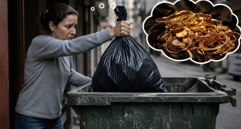 Ev almaq üçün yığılan 1 kiloqram qızıl zibilə atıldı