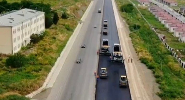 Əsgəran-Xocalı-Xankəndi yolunda tikinti işləri son mərhələyə çatdı