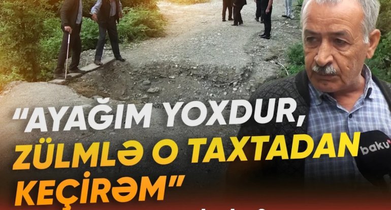 Sakinlər dəhşət yaşadılar: "Kəndi su aparıb, tədbir görən yoxdur!" - VİDEO