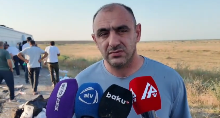 &ldquo;Gözümə gün düşdü&rdquo; - Aşan avtobusun sürücüsü danışdı - VİDEO