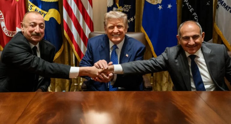 Donald Tramp İlham Əliyevin Şuşa Forumundakı çıxışı ilə bağlı paylaşım etdi - FOTO
