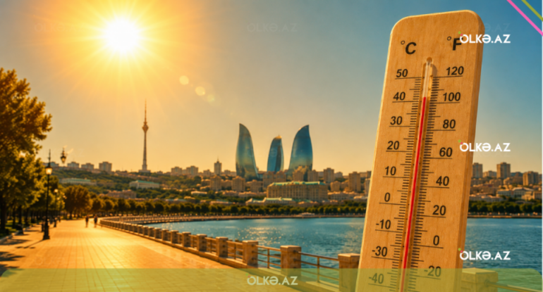 Azərbaycanda havanın temperaturu 38 dərəcəyə yüksələcək