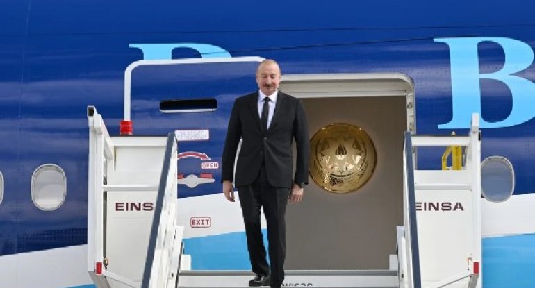 Prezident İlham Əliyev Almaniyaya rəsmi səfərə gedib